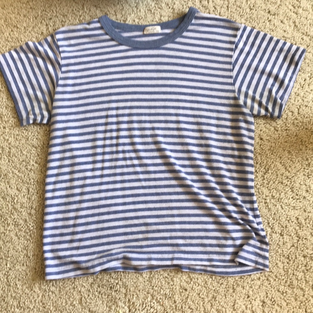 Blue/purple stripped top